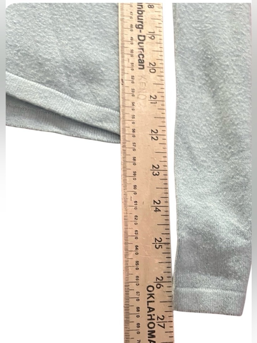 Light Blue Women's Long Sleeve V-Neck Top - Picture 8 of 8
